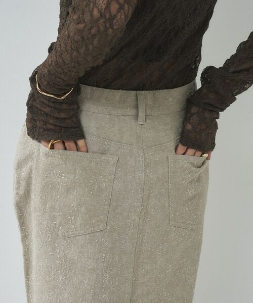 GALLEST / ギャレスト ロング・マキシ丈スカート | グレイニーコットンタイトスカート | 詳細20