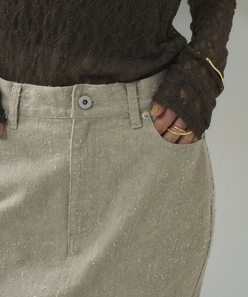 GALLEST / ギャレスト ロング・マキシ丈スカート | グレイニーコットンタイトスカート | 詳細21