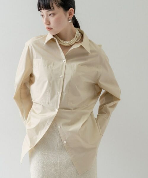 GALLEST / ギャレスト シャツ・ブラウス | Timeless｜ビッグポケットフォルムシャツ（グレージュ(050)）