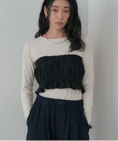 GALLEST / ギャレスト シャツ・ブラウス | シャーリングチューブトップ