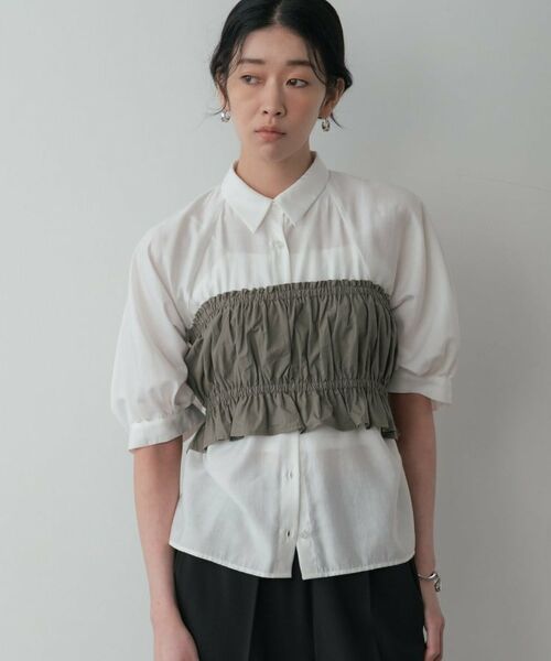 GALLEST / ギャレスト シャツ・ブラウス | シャーリングチューブトップ | 詳細2