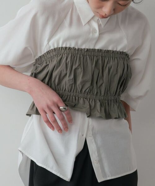 GALLEST / ギャレスト シャツ・ブラウス | シャーリングチューブトップ | 詳細3