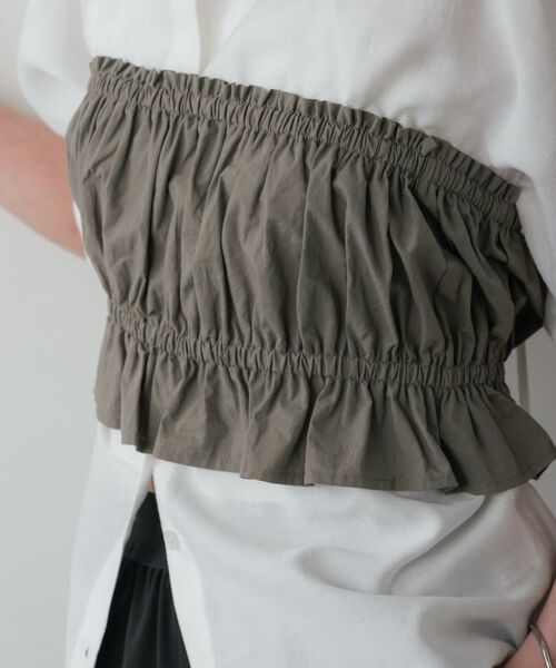 GALLEST / ギャレスト シャツ・ブラウス | シャーリングチューブトップ | 詳細5