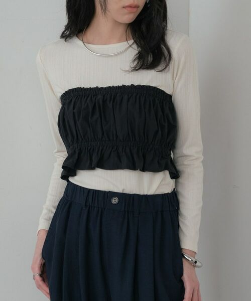 GALLEST / ギャレスト シャツ・ブラウス | シャーリングチューブトップ | 詳細8