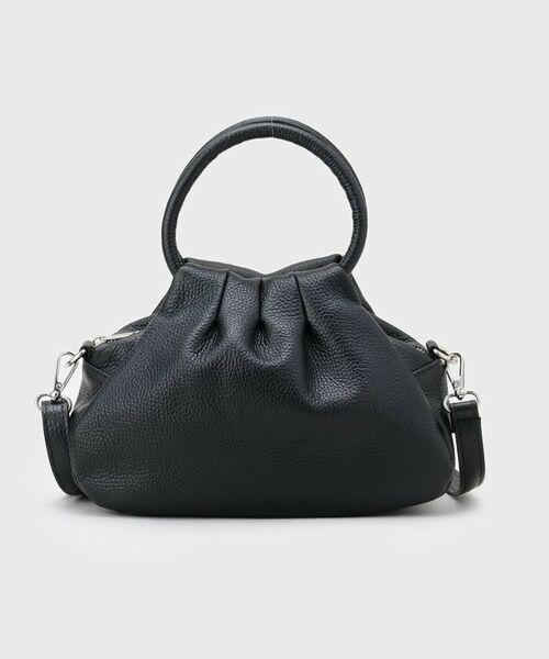 GALLEST / ギャレスト ハンドバッグ | 【MILLELA FIRENZE】ギャザーレザーハンドバッグ（ブラック(019)）