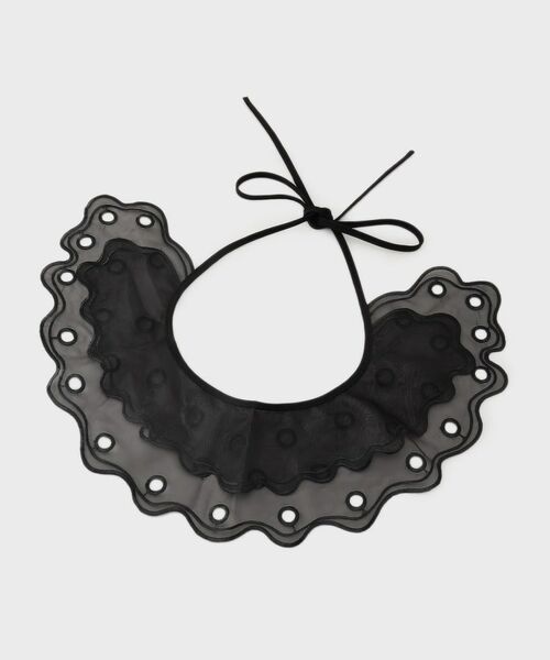 GALLEST / ギャレスト アクセサリー | オーガンレース付け襟（ブラック(019)）