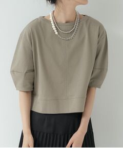 GALLEST / ギャレスト カットソー | 【マシンウォッシュ／接触冷感】ハーフスリーブフォルムカットソー