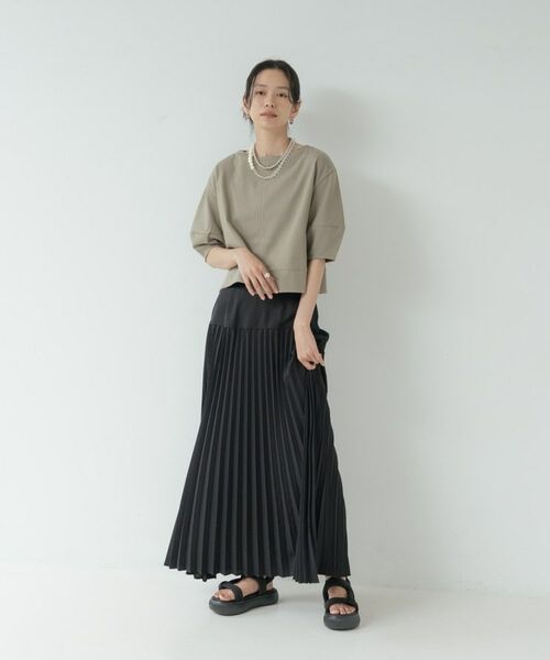 GALLEST / ギャレスト カットソー | 【マシンウォッシュ／接触冷感】ハーフスリーブフォルムカットソー | 詳細17