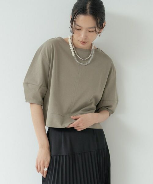 GALLEST / ギャレスト カットソー | 【マシンウォッシュ／接触冷感】ハーフスリーブフォルムカットソー | 詳細19