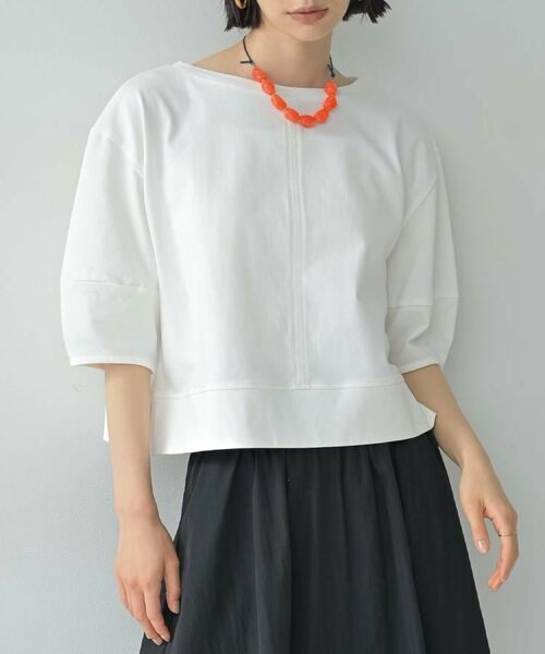 GALLEST / ギャレスト カットソー | ハーフスリーブフォルムカットソー【再入荷／マシンウォッシュ／接触冷感】 | 詳細27