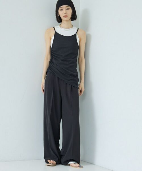 GALLEST / ギャレスト カットソー | シャーリングレイヤータンク | 詳細1