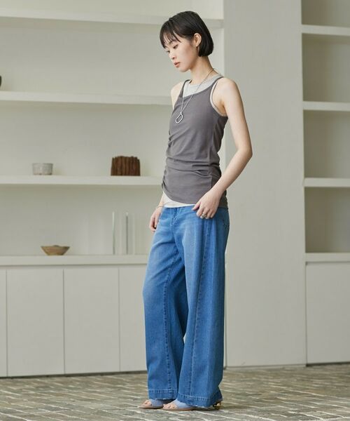 GALLEST / ギャレスト カットソー | シャーリングレイヤータンク | 詳細11