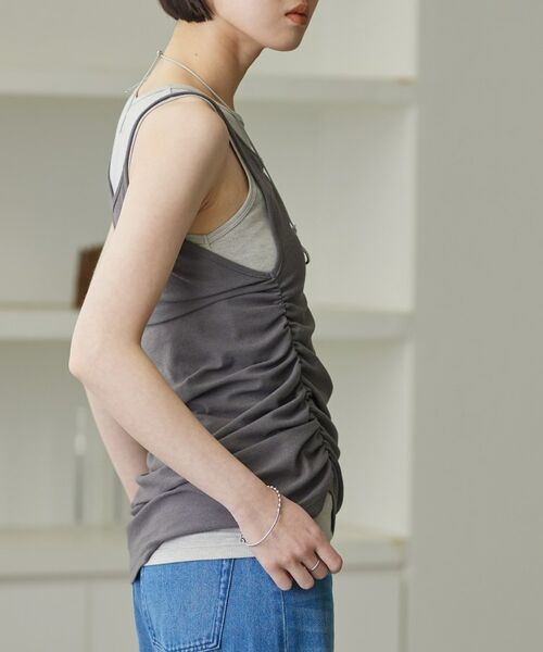 GALLEST / ギャレスト カットソー | シャーリングレイヤータンク | 詳細15