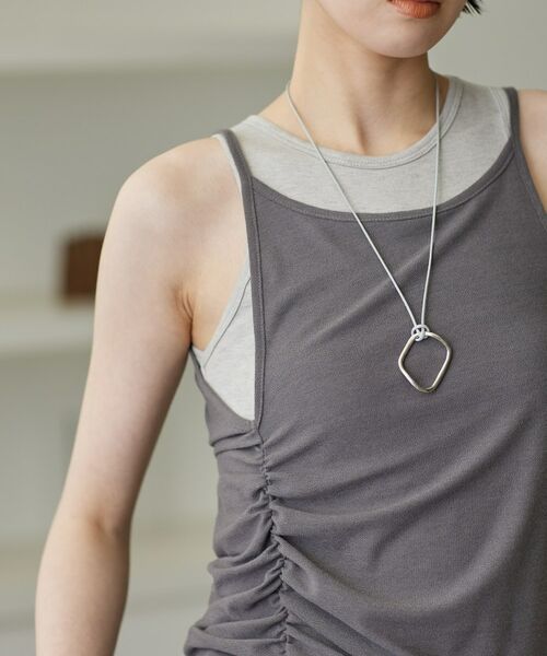 GALLEST / ギャレスト カットソー | シャーリングレイヤータンク | 詳細16