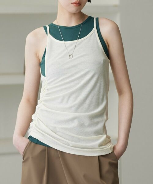 GALLEST / ギャレスト カットソー | シャーリングレイヤータンク | 詳細22