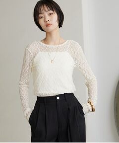 GALLEST / ギャレスト カットソー | 【一部店舗限定】バックオープンレースカットソー