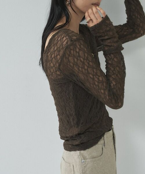 GALLEST / ギャレスト カットソー | 【一部店舗限定】バックオープンレースカットソー | 詳細11