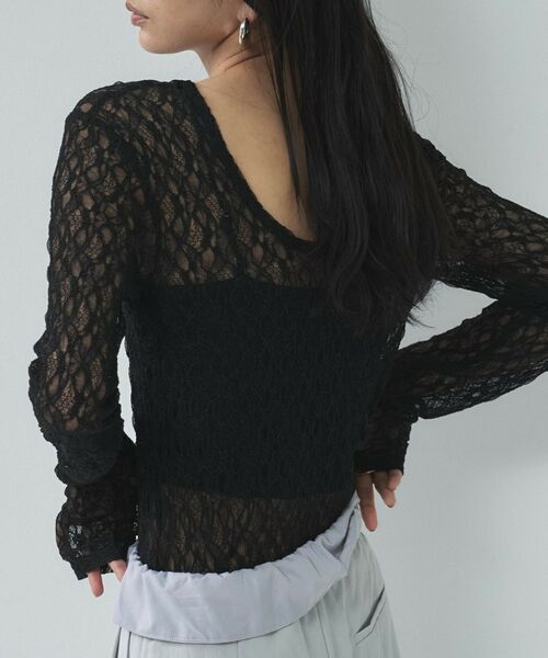 GALLEST / ギャレスト カットソー | 【一部店舗限定】バックオープンレースカットソー | 詳細15