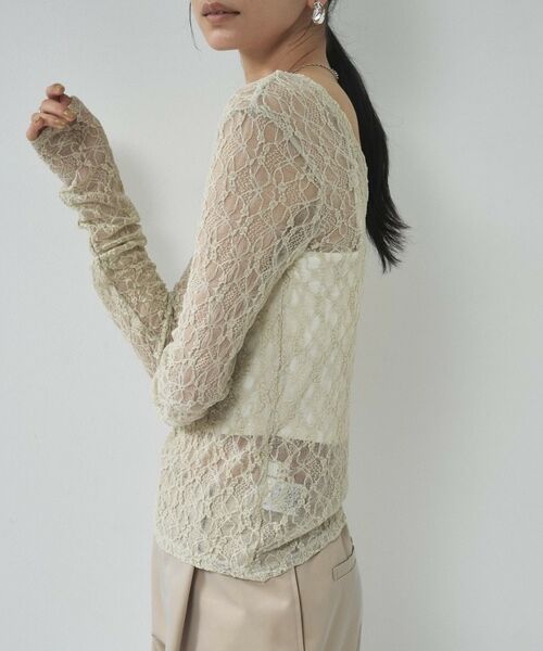 GALLEST / ギャレスト カットソー | 【一部店舗限定】バックオープンレースカットソー | 詳細21