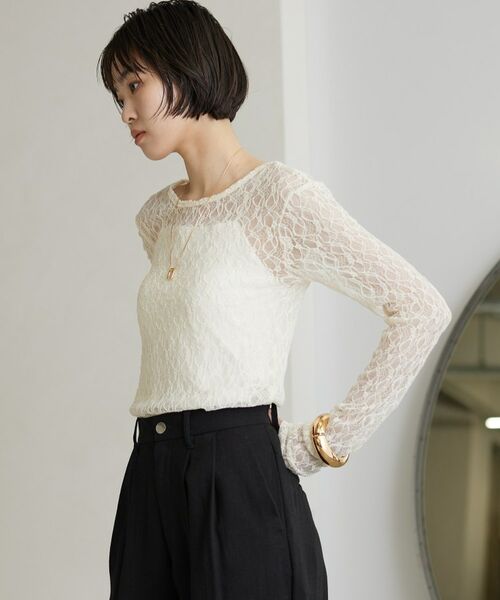 GALLEST / ギャレスト カットソー | 【一部店舗限定】バックオープンレースカットソー | 詳細4