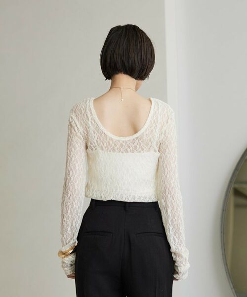 GALLEST / ギャレスト カットソー | 【一部店舗限定】バックオープンレースカットソー | 詳細5