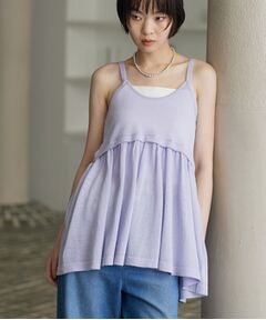 GALLEST / ギャレスト ニット・セーター | ギャザーフレアニットキャミ