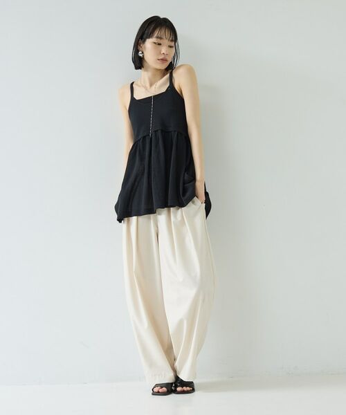 GALLEST / ギャレスト ニット・セーター | ギャザーフレアニットキャミ | 詳細1