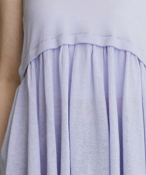 GALLEST / ギャレスト ニット・セーター | ギャザーフレアニットキャミ | 詳細12