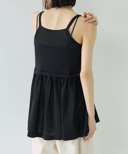 GALLEST / ギャレスト ニット・セーター | ギャザーフレアニットキャミ | 詳細4