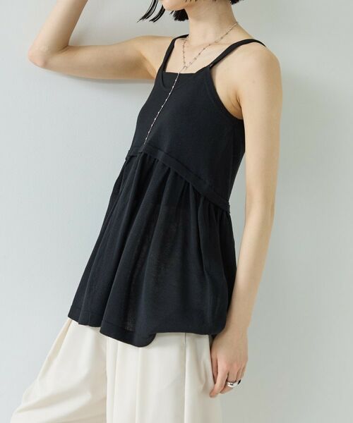 GALLEST / ギャレスト ニット・セーター | ギャザーフレアニットキャミ | 詳細5