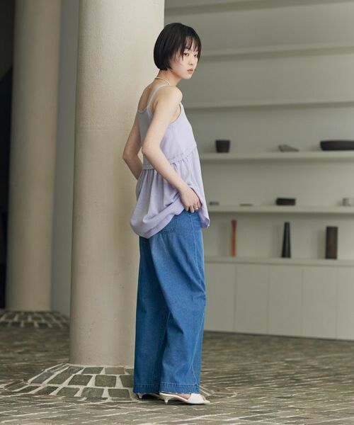 GALLEST / ギャレスト ニット・セーター | ギャザーフレアニットキャミ | 詳細7