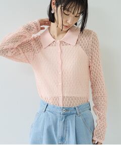 GALLEST / ギャレスト ニット・セーター | リネンライククロシェポロニット