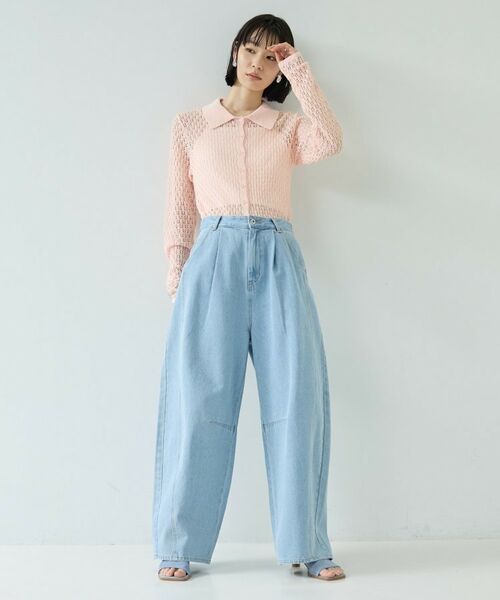 GALLEST / ギャレスト ニット・セーター | リネンライククロシェポロニット | 詳細17