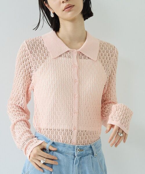 GALLEST / ギャレスト ニット・セーター | リネンライククロシェポロニット | 詳細19