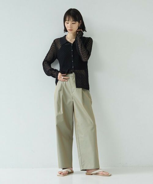 GALLEST / ギャレスト ニット・セーター | リネンライククロシェポロニット | 詳細8