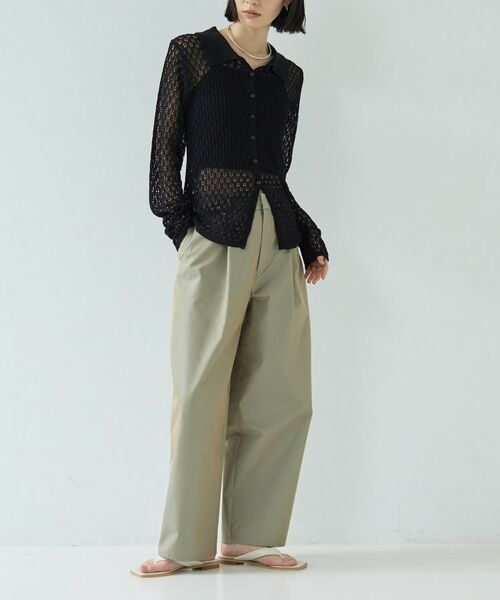 GALLEST / ギャレスト ニット・セーター | リネンライククロシェポロニット | 詳細9