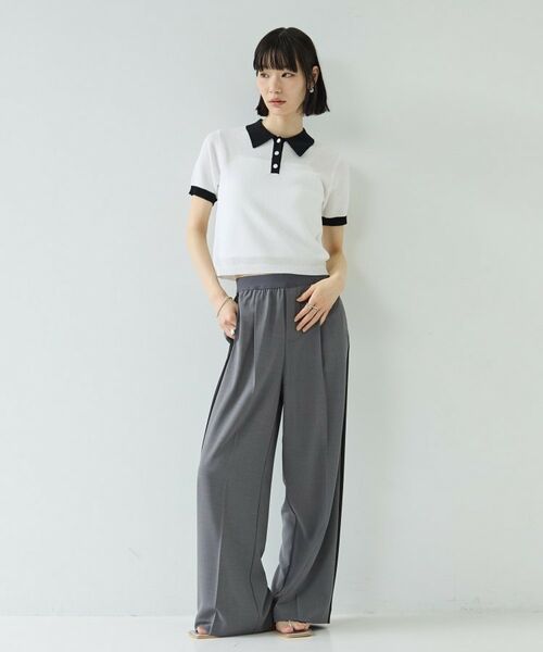 GALLEST / ギャレスト ニット・セーター | ジャカードポロニット | 詳細1