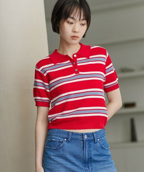 GALLEST / ギャレスト ニット・セーター | ジャカードポロニット | 詳細25