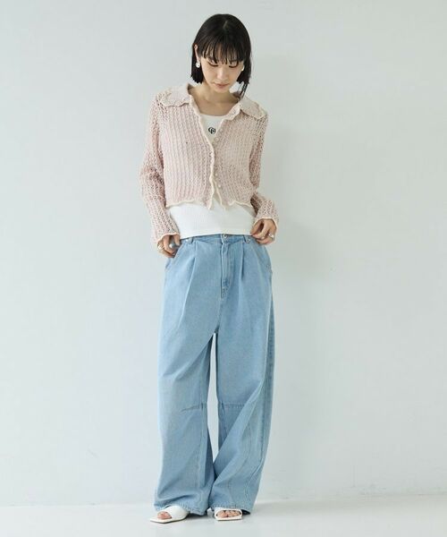 GALLEST / ギャレスト カーディガン・ボレロ | 【一部店舗限定】ネップメッシュカーディガン | 詳細10