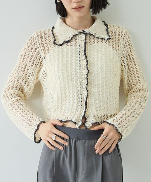 GALLEST / ギャレスト カーディガン・ボレロ | 【一部店舗限定】ネップメッシュカーディガン | 詳細2