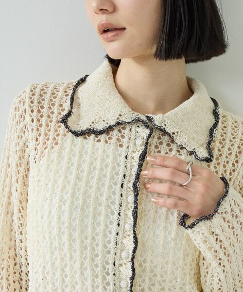 GALLEST / ギャレスト カーディガン・ボレロ | 【一部店舗限定】ネップメッシュカーディガン | 詳細7