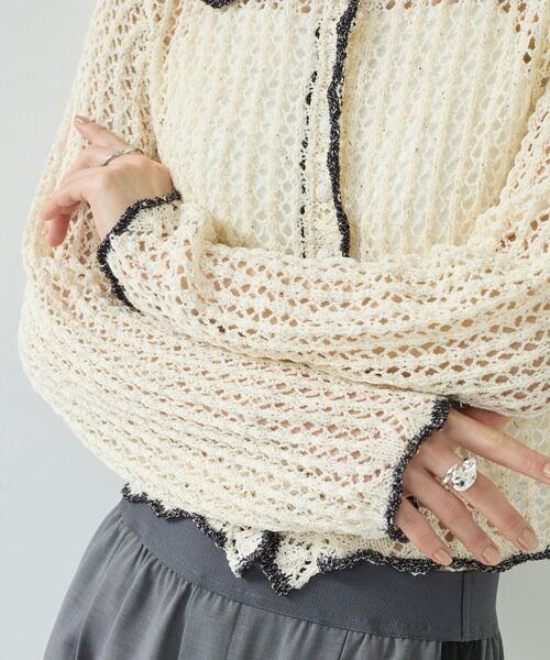 GALLEST / ギャレスト カーディガン・ボレロ | 【一部店舗限定】ネップメッシュカーディガン | 詳細9