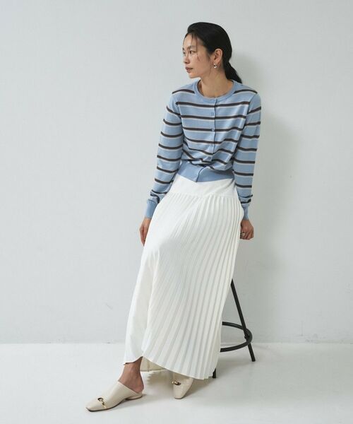 GALLEST / ギャレスト カーディガン・ボレロ | 【一部店舗限定】クルーネックボーダーカーディガン | 詳細1