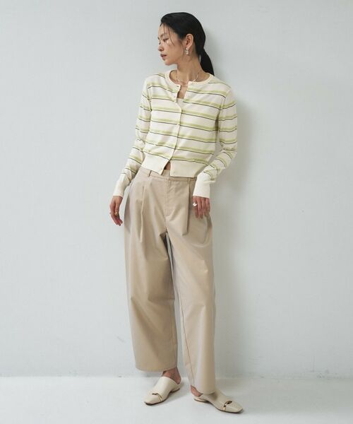 GALLEST / ギャレスト カーディガン・ボレロ | 【一部店舗限定】クルーネックボーダーカーディガン | 詳細8