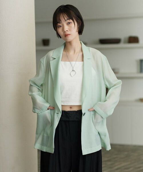 GALLEST / ギャレスト テーラードジャケット | シアーシャツジャケット | 詳細11