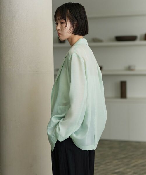 GALLEST / ギャレスト テーラードジャケット | シアーシャツジャケット | 詳細12