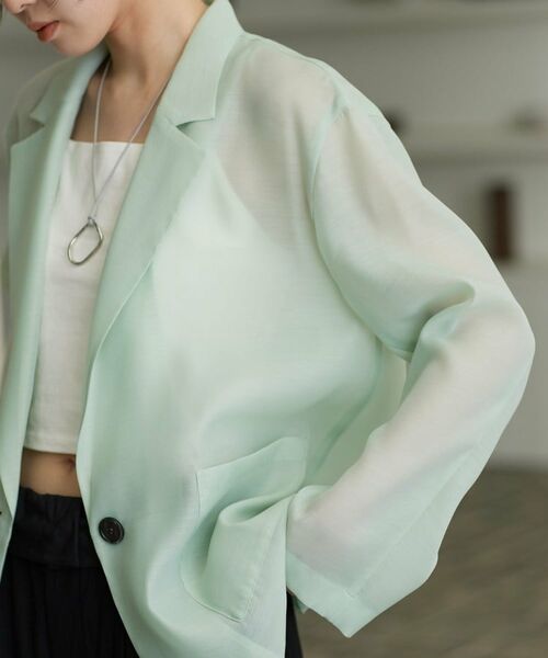 GALLEST / ギャレスト テーラードジャケット | シアーシャツジャケット | 詳細15
