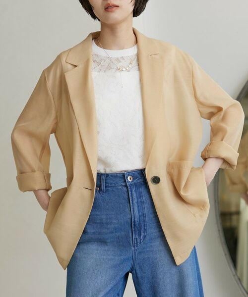 GALLEST / ギャレスト テーラードジャケット | シアーシャツジャケット | 詳細6