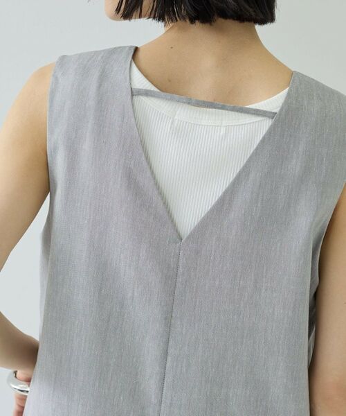 GALLEST / ギャレスト サロペット・オールインワン | リネン混シアーサロペット | 詳細12