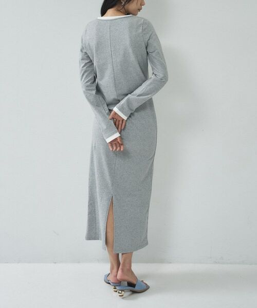 GALLEST / ギャレスト ロング・マキシ丈ワンピース | 【一部店舗限定】バイカラーヘンリーネックワンピース | 詳細11